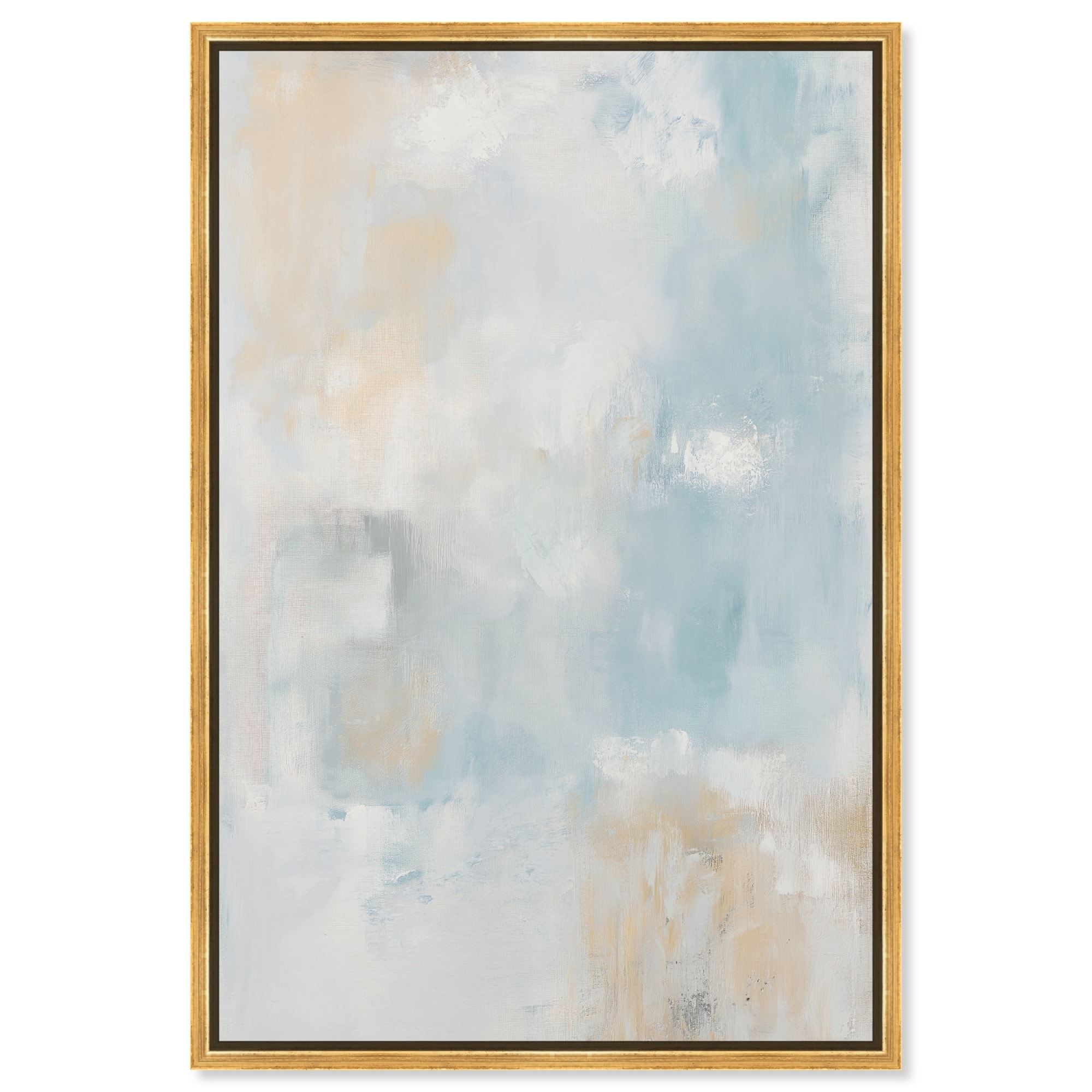 Blue and Beige I Canvas Minimalist Boho by Art Remedy