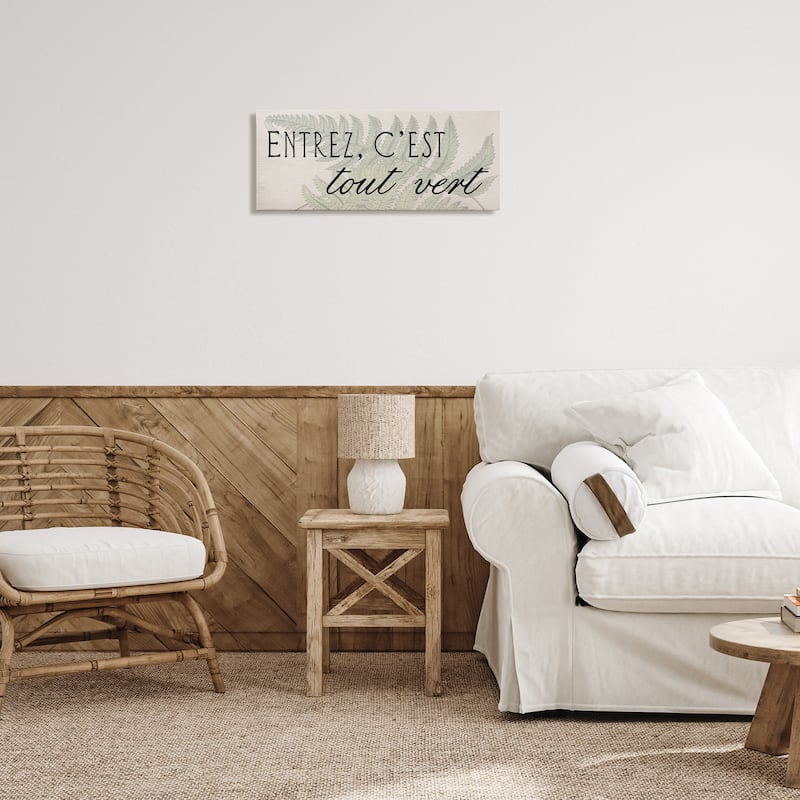 Stupell French It's All Green Canvas Wall Art Design By Lil' Rue