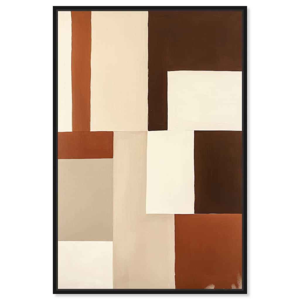 Tonal Grid I Canvas by Art Remedy