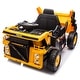 preview thumbnail 7 of 18, 12V Kids Ride-On Dump Truck with Remote Control, Bluetooth, LED Lights, and Electric Dump Bed for Ages 3-5