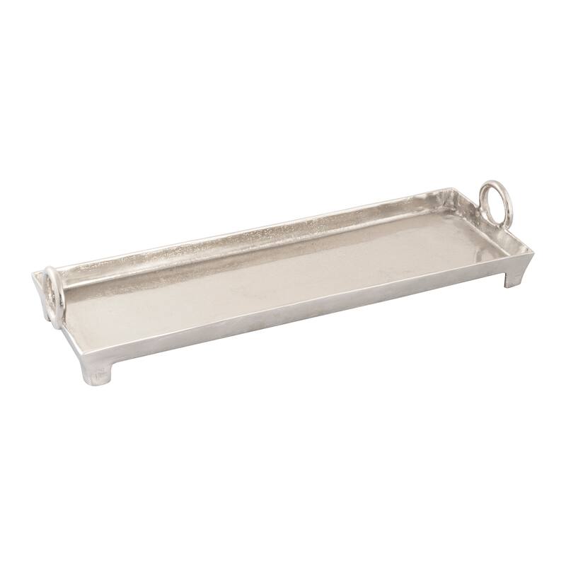 Elk Home Loop Nickel Finish Metal 26.75 Inch Wide Tray