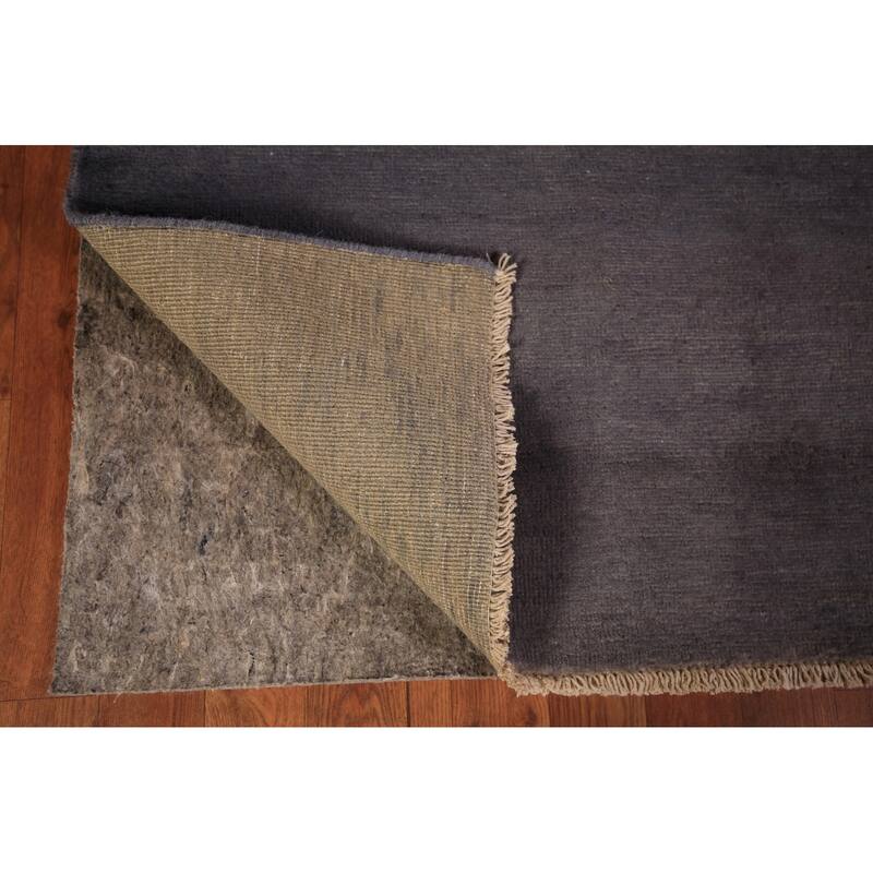 Gray Modern Gabbeh Oriental Foyer Rug Handmade Wool Carpet - 3'2" x 4'10"