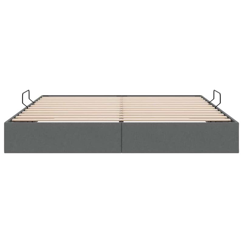 vidaXL Storage Bed with Mattress in Fabric