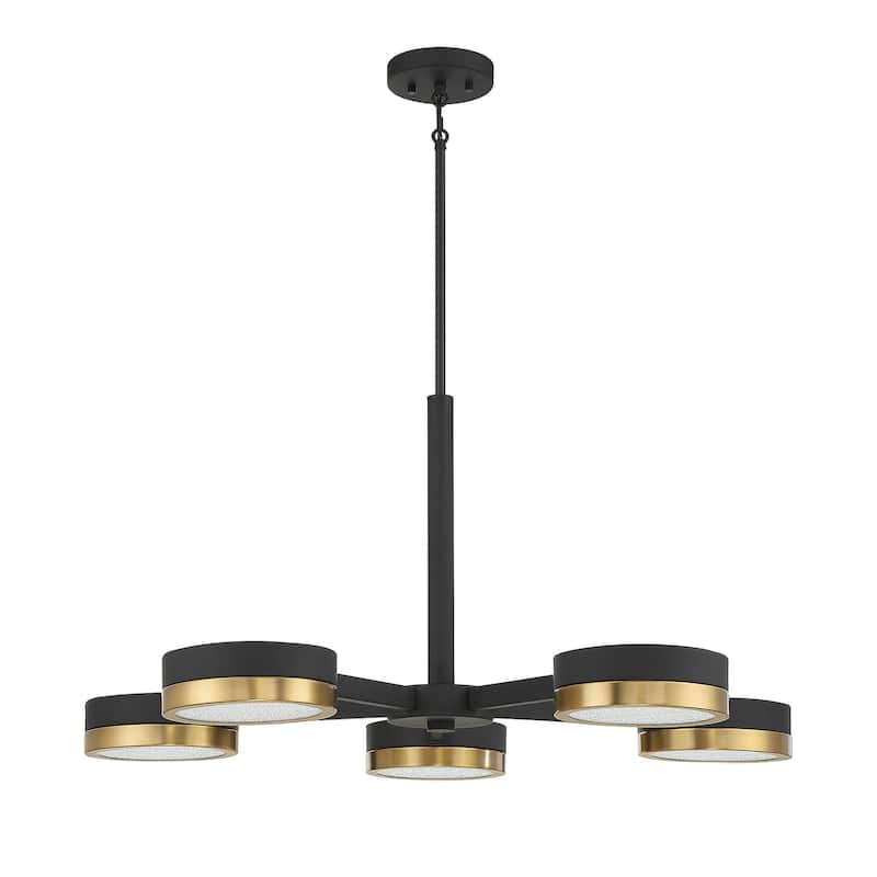Savoy House 1-1635-5 Ashor 5 Light 34" Wide LED Chandelier