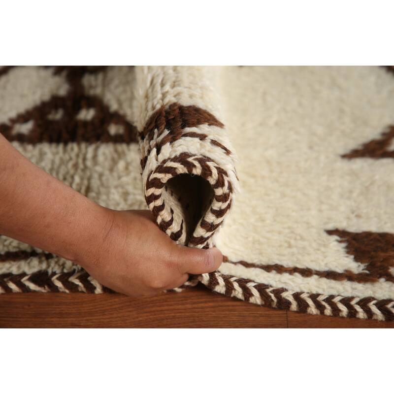 Anatolian Oriental Runner Rug Handmade Natural Dye / Beige Wool Carpet - 3'1"x 11'1"