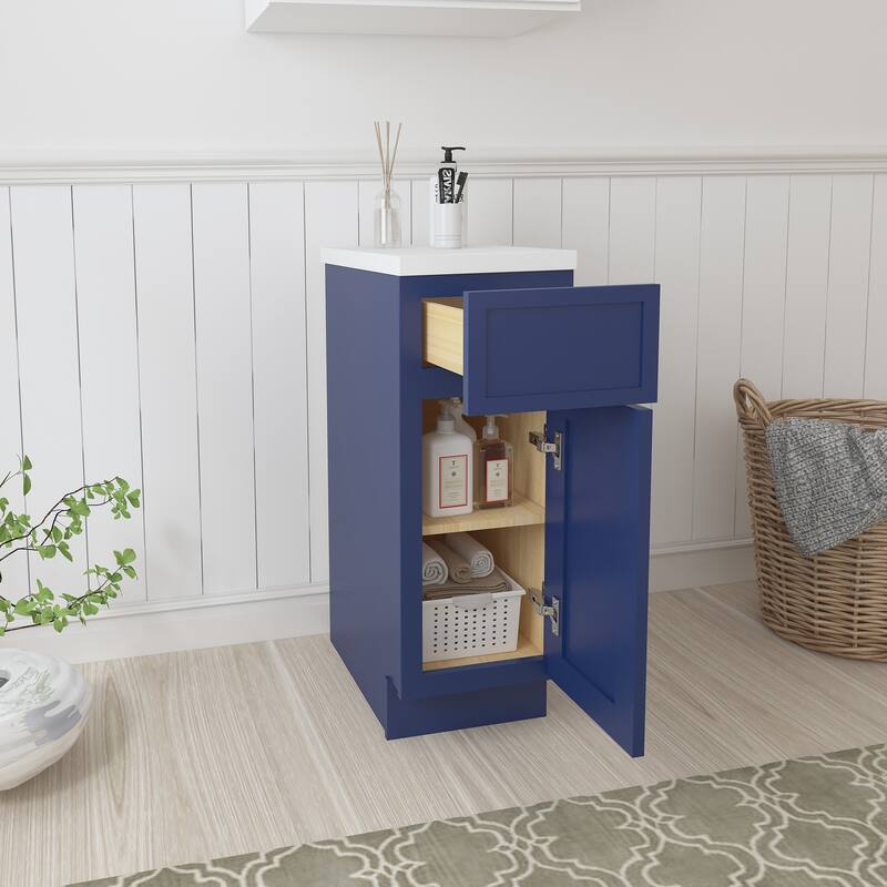 Vanity Art 12" Freestanding Single Base Storage Cabinet with Soft Close Door