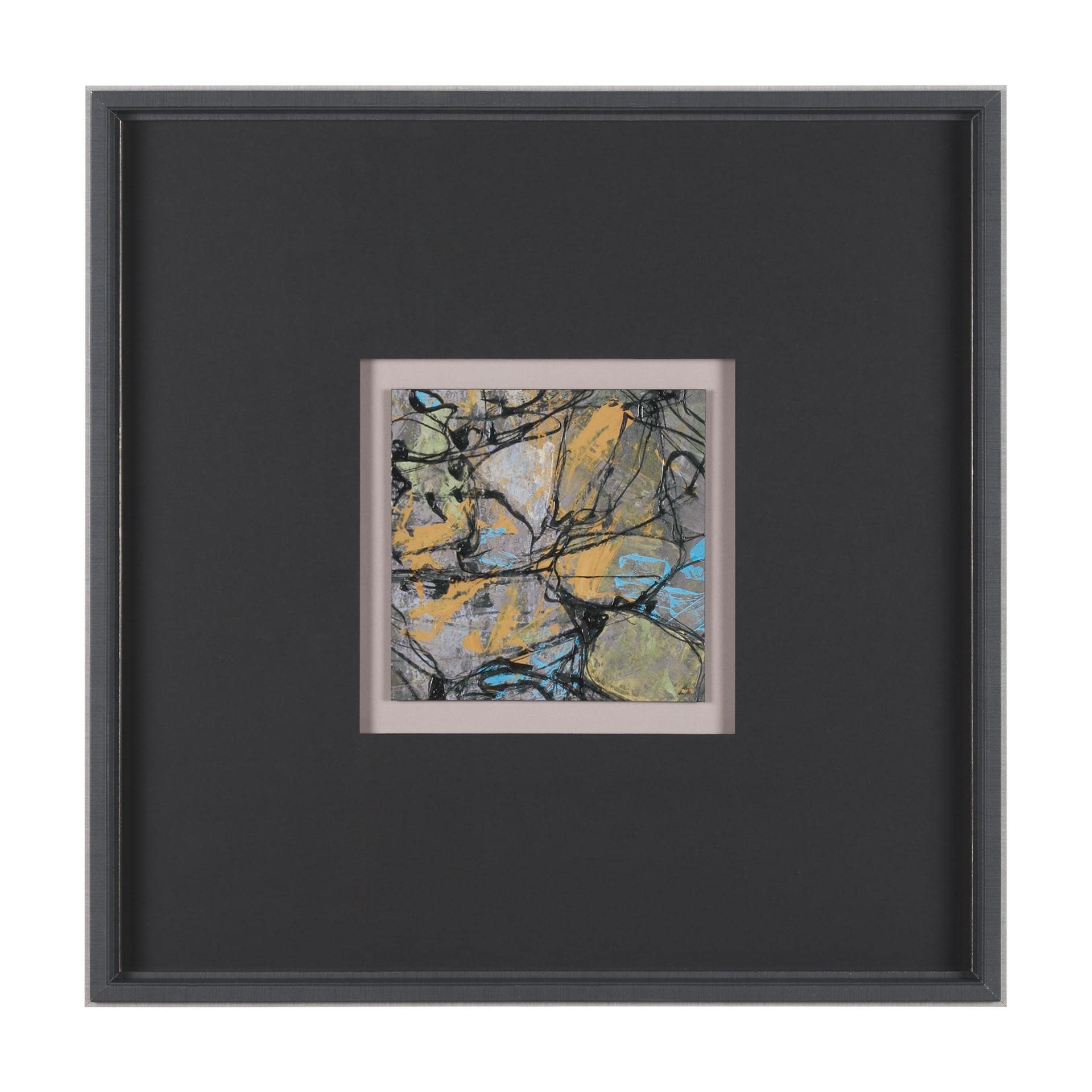Passtime III by Mercana Studio a Hand Embelished Textured Framed Art Print Matted under Glass