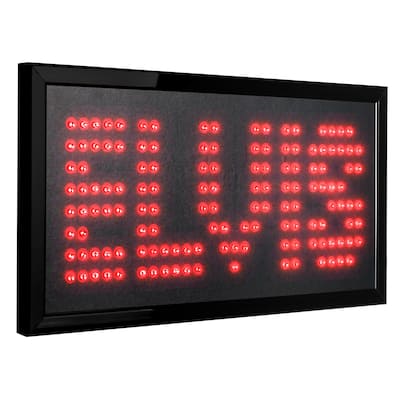 Licensed Elvis Framed Flashing LED Marquee Wall Sign (19"x10") - Red - 19" x 10"