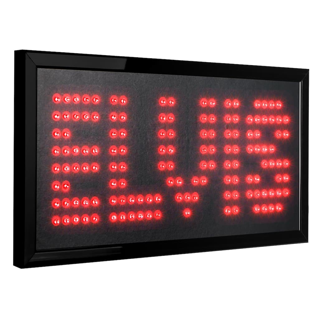 Licensed Elvis Framed Flashing LED Marquee Wall Sign (19"x10") - Red - 19" x 10"
