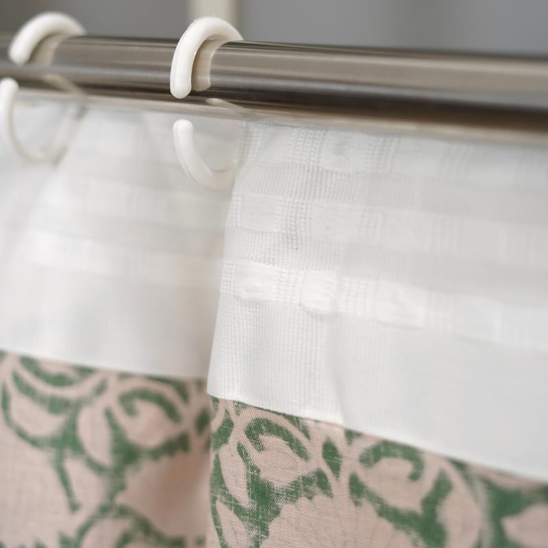 Fabdivine Handmade Block Print Viscose Linen Gift Home Decorative Accent Vintage Curtain or Drape