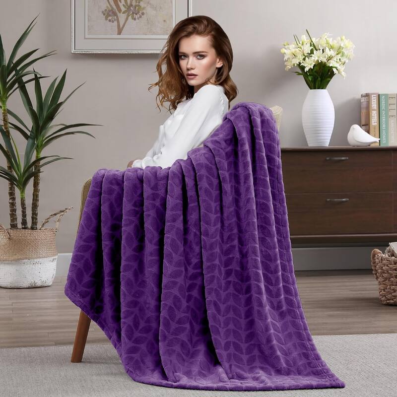 Walensee Fleece Throw Blanket Soft and Lightweight for Couch, Sofa, Bed and Lounge Chair, 50"x60"
