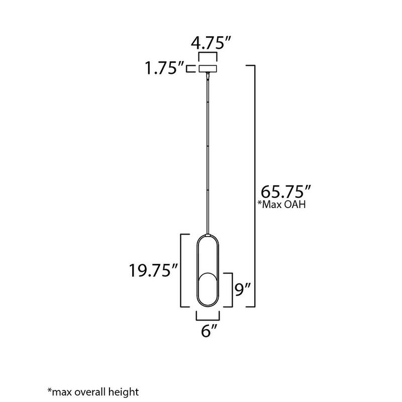 Studio M SM24881 Trance 6" Wide Mini Pendant