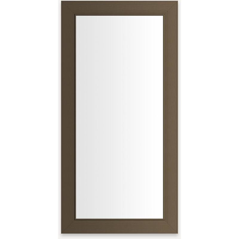 Robern D2C2040D4MESC Main Line 19-1/4" x 39-3/8" Framed Single Door - Brushed Bronze - Bronze Finish