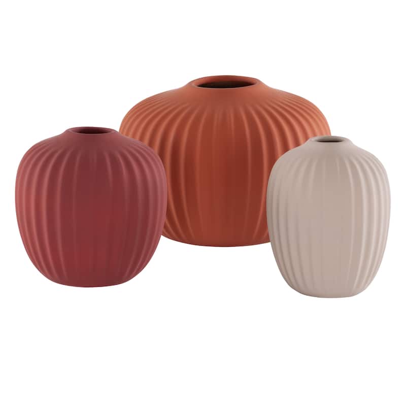 SAFAVIEH Jacie Ceramic Decorative Vase (Set of 3) - 6Wx6Dx4H
