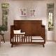 preview thumbnail 1 of 3, Evolur Convertible Crib Toddler Guard Rail in Walnut Walnut