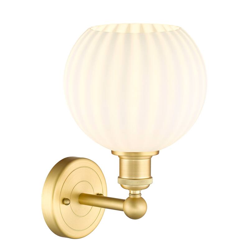 Innovations Lighting 616-1W 12 8 White Venetian Sconce White Venetian