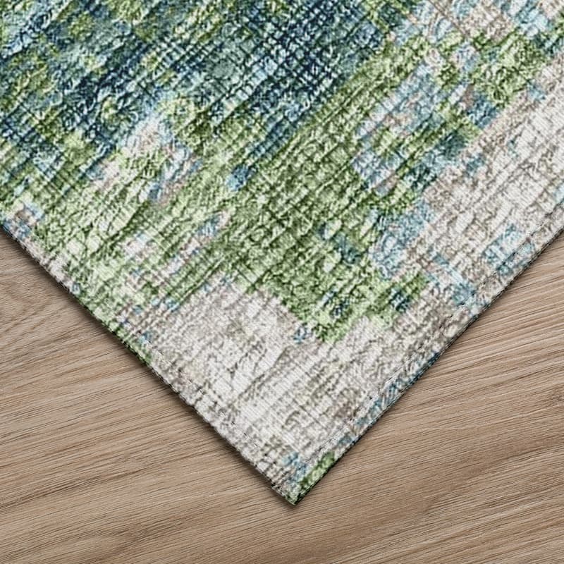 Indoor/ Outdoor Accord Modern Waves Washable Rug New