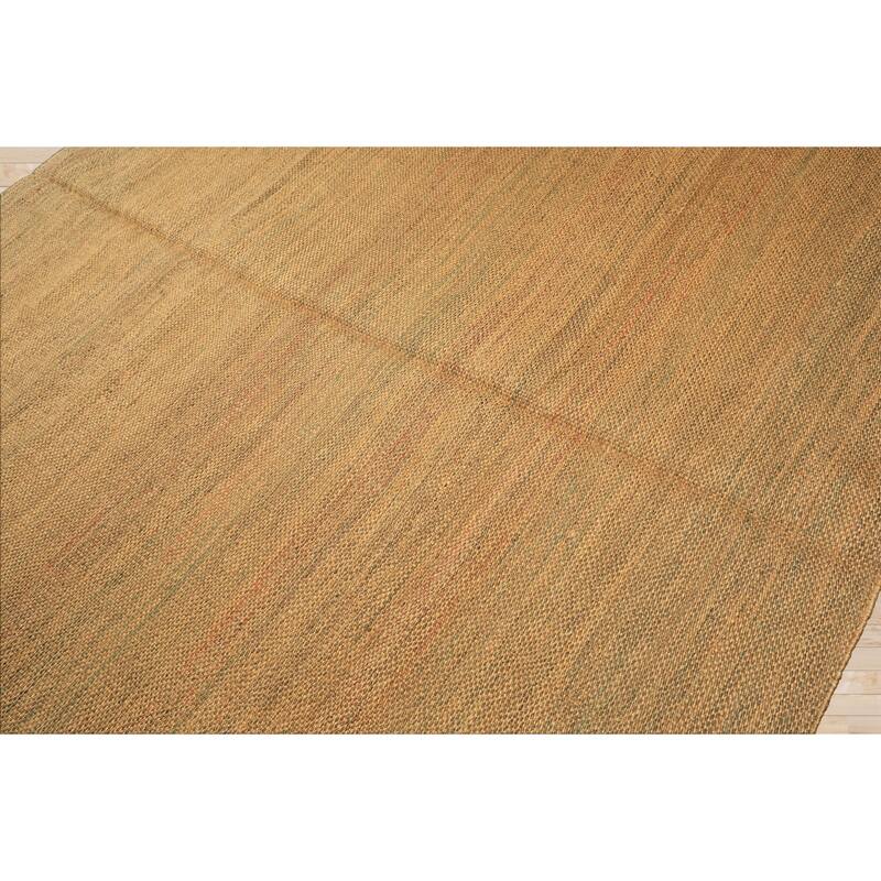 8x10 Tibetano Hand Woven Seagrass Gold Modern & Contemporary Flatweave Rug - 8' x 10'