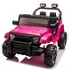 preview thumbnail 12 of 30, Dual-Drive 12V Electric Car with Four-Wheel Suspension, Music, Bluetooth, and Quick-Release Steering Wheel Pink