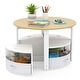 preview thumbnail 20 of 18, Costway 5 Piece Kids Play Table and Chairs Set Round Nesting Table - See Details