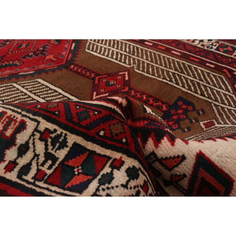 ECARPETGALLERY Hand-knotted Konya Brown Wool Rug - 3'7 x 7'9