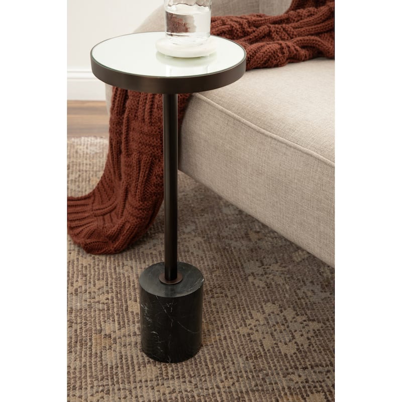 Kate and Laurel Hescott Mirrored Drink Table
