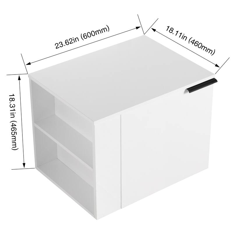 BNK 24"/48" Single Sink Bathroom Vanity with Soft Close Door and Shelf, Modern Floating Vanity