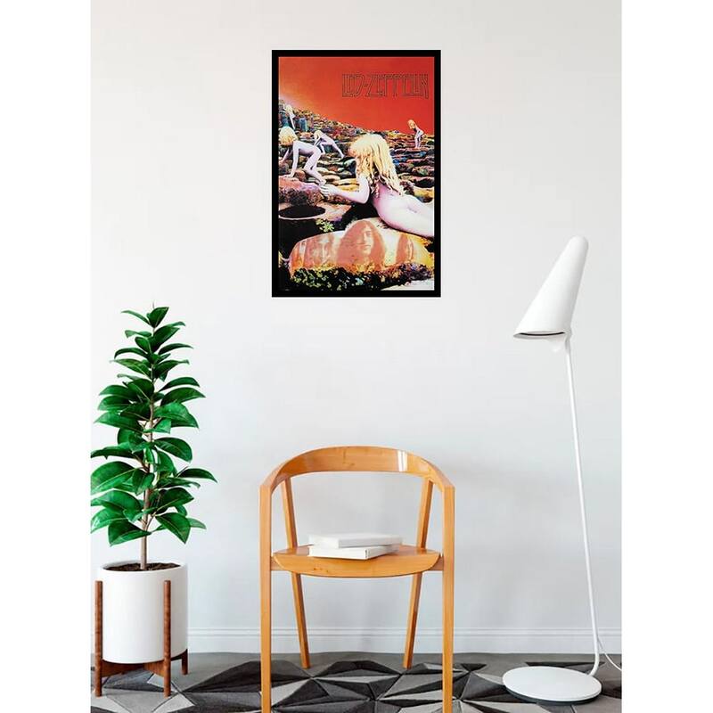 Led Zeppelin Houses of The Holy Framed Poster - 24 x 36 Inch