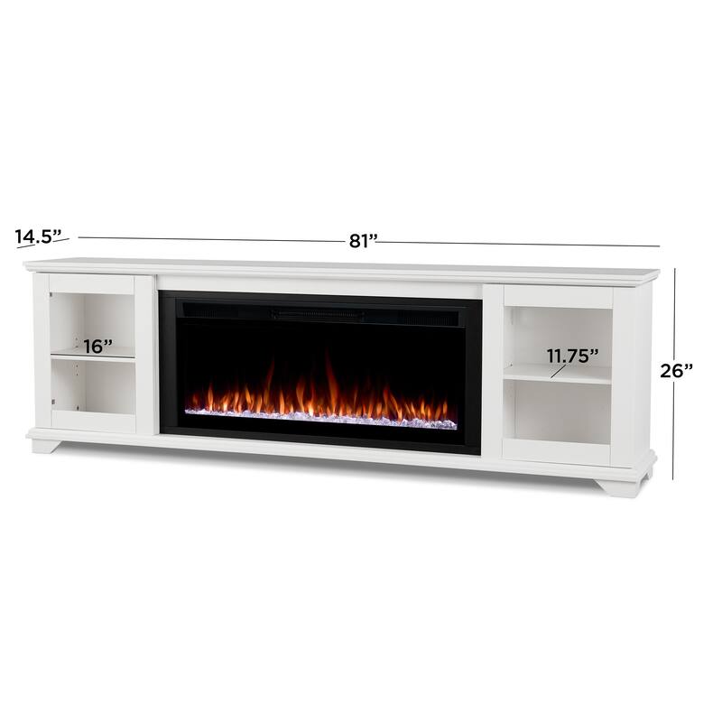 Benjamin 81" Smart Landscape Electric Fireplace by Real Flame