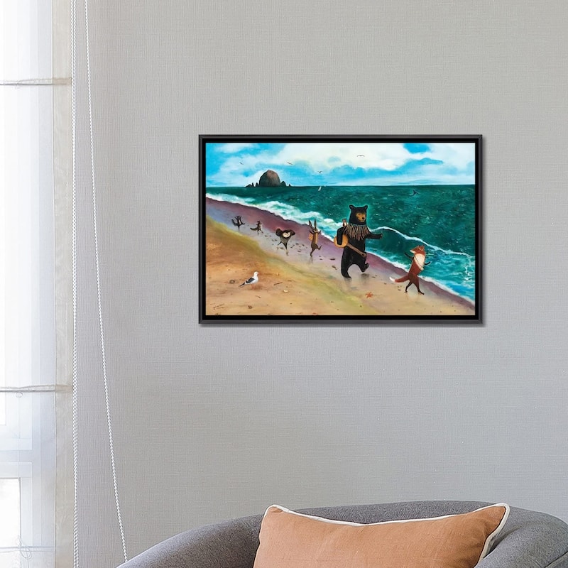 iCanvas "Beach Day" by Jahna Vashti Framed