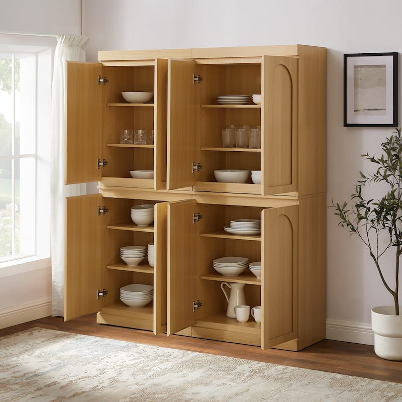 Crosley Marco 2-Piece Kitchen Pantry Storage Cabinet Set- 2 Pantries