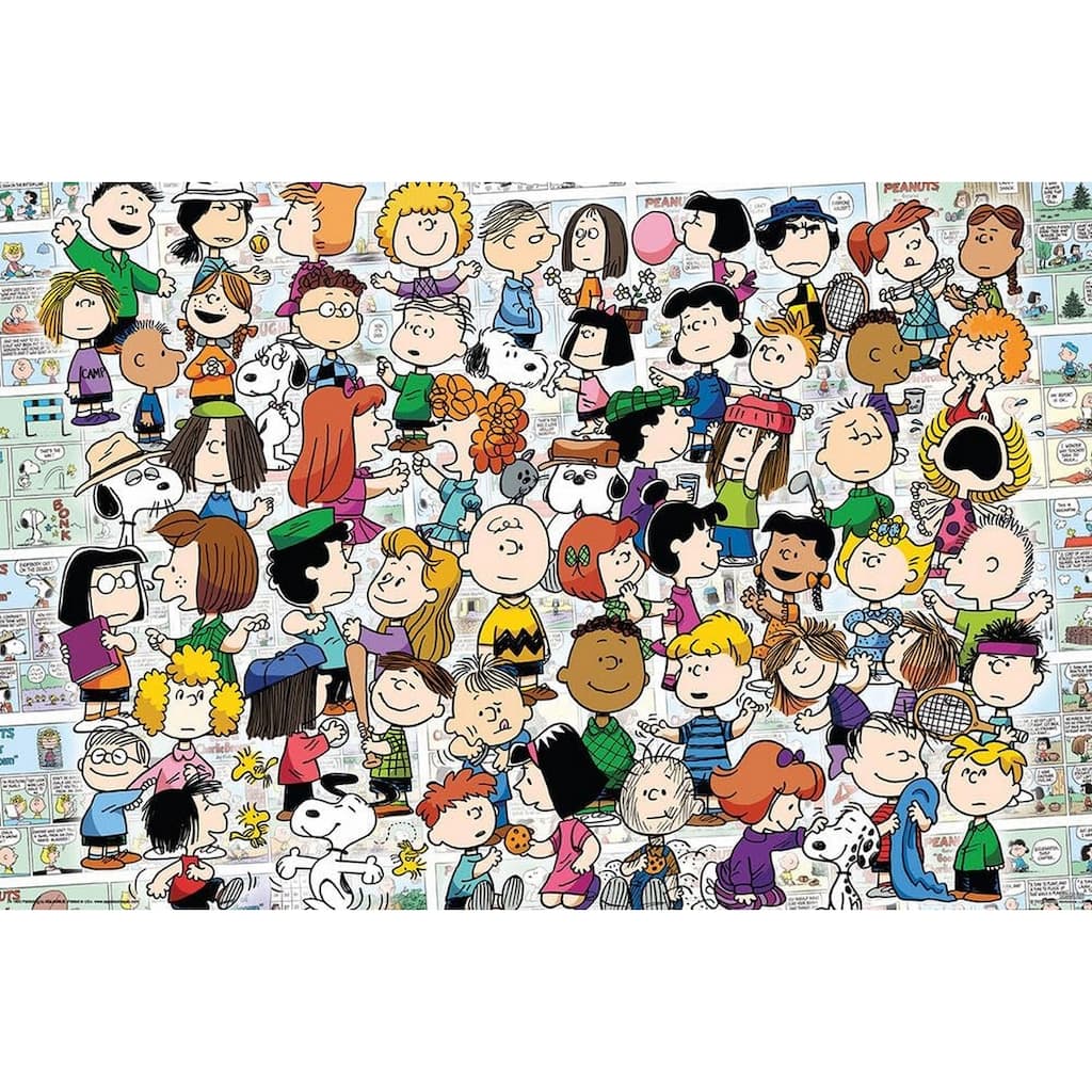 Peanuts Collage Art Poster - 36 x 24 Inch