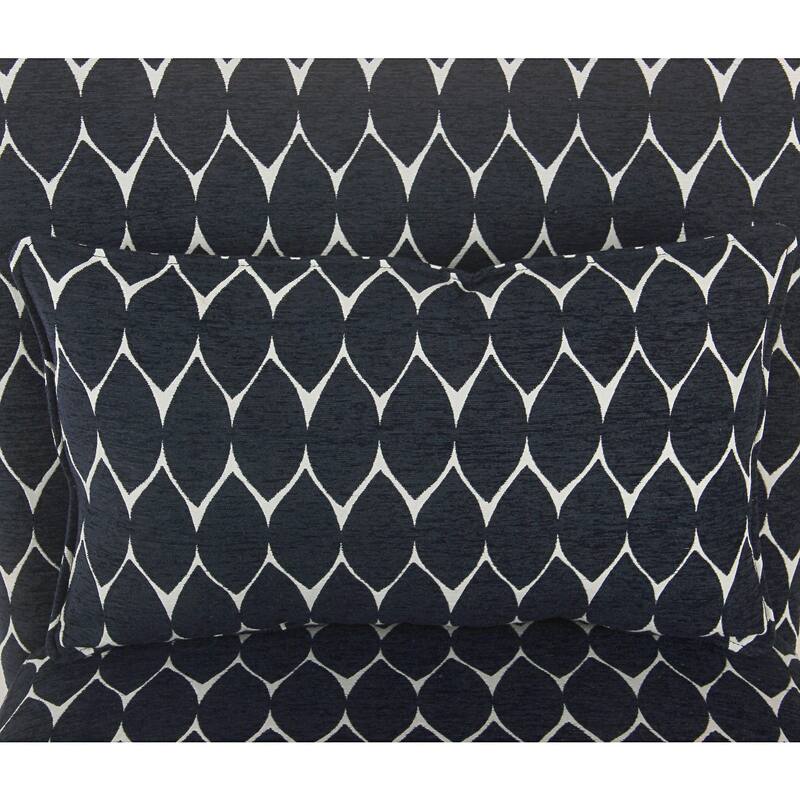 Porch & Den Valderrama Geometric Patterned Accent Chair with Pillow