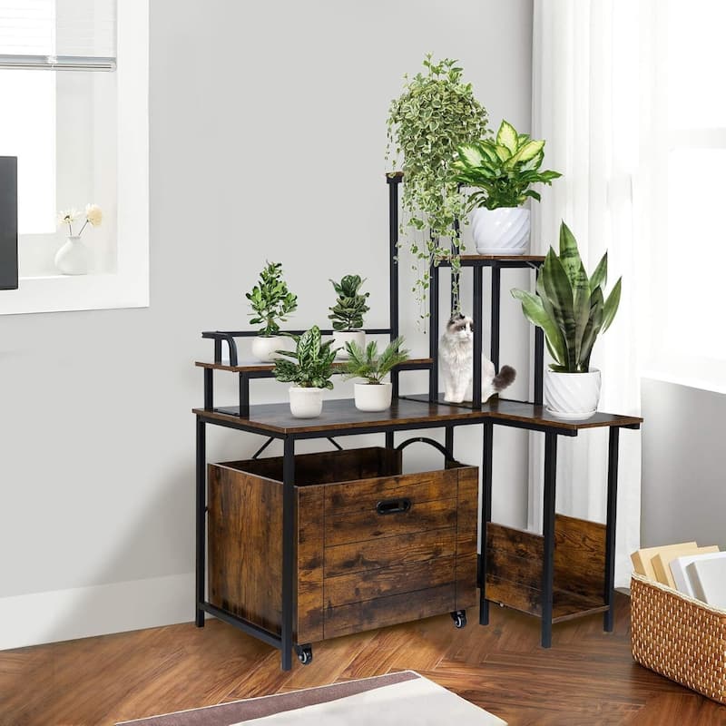 Litter Box Enclosure Cat Tree