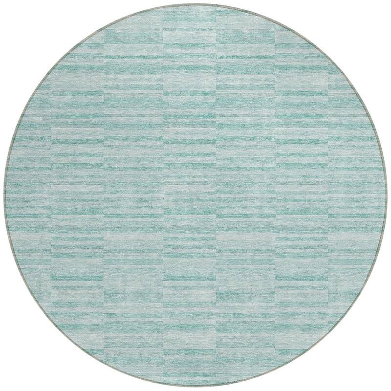 HomeRoots Striped Transitional Rectangle Outdoor Rug