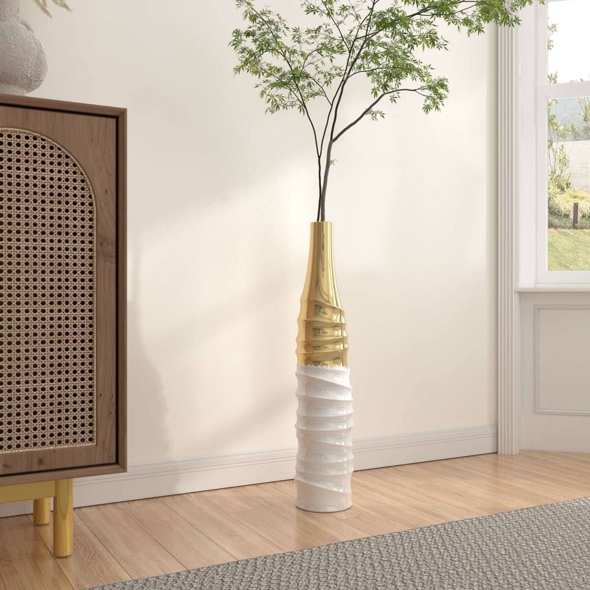 Modern Handmade Ceramic Tall Floor Vase