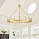 preview thumbnail 46 of 56, Acroma 15-light Farmhouse Large Wagon Wheel Candle Chandelier with UL Certified - D40'' * H130''