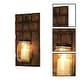 preview thumbnail 3 of 3, 2 Pack wall sconces bronze holder candle wood lighting wall sconce