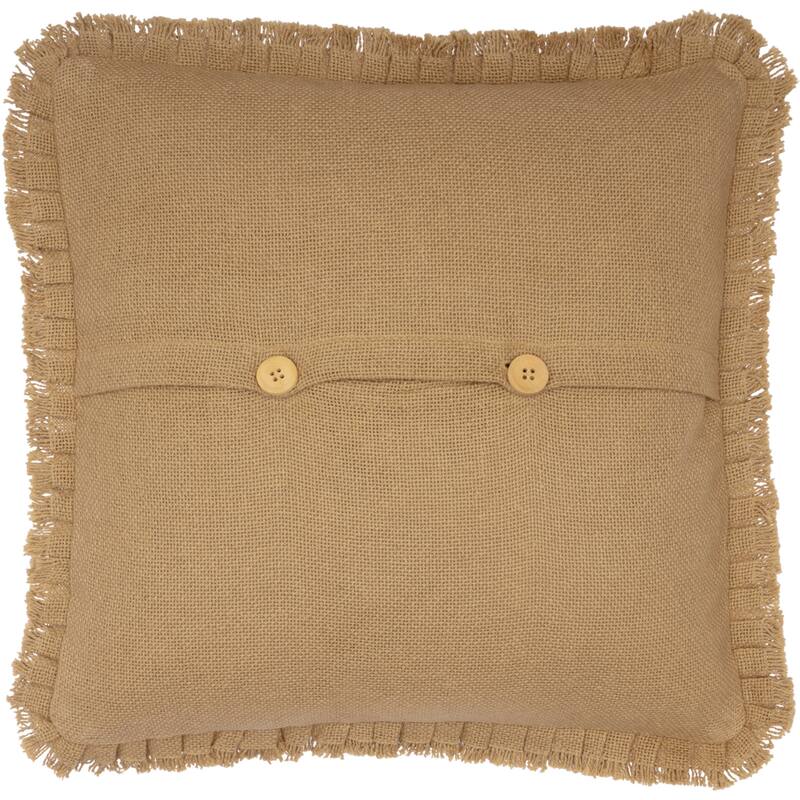 Farmhouse Bedding VHC Cotton Burlap 18x18 Pillow Solid Color (Pillow Cover, Pillow Insert)