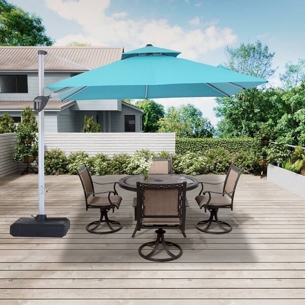 5 foot tilting patio umbrella Heavy-Duty Outdoor Cantilever Rolling Base Enjoy lasting shade and timeless style with PELLEBANT outdoor patio umbrella Tilt Patio Umbrellas | Auto-Tilt