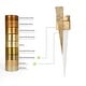 preview thumbnail 7 of 12, Modern Gold 1-Light LED Wall Sconce Contemporary Bathroom Vanity Light - W4.9"xD2.8"xH24.4"