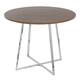 Option Walnut Wood/Chrome Metal