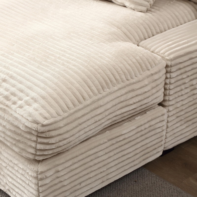 Quality Corduroy Upholstery Sleeper Sofa for Living Room
