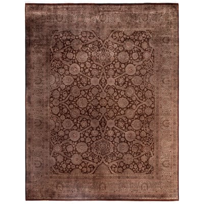 Overdyed One-of-a-Kind Hand-Knotted Area Rug - Brown - 8' 2" x 10' 5"