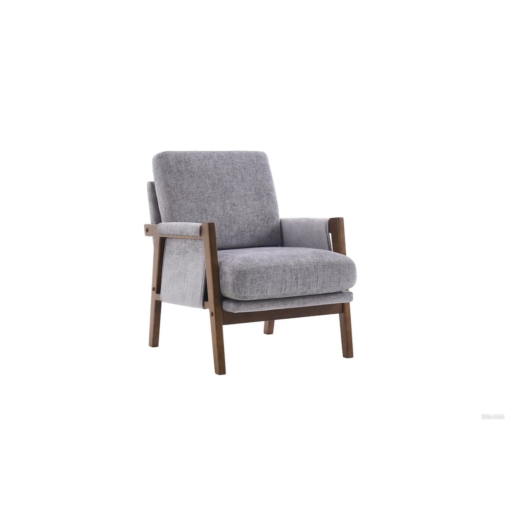 Mid-Century Modern Accent Chairs ,Modern Accent Chair,Chair with Soft Waist Cushion,Ergonomic Lounge Chairs