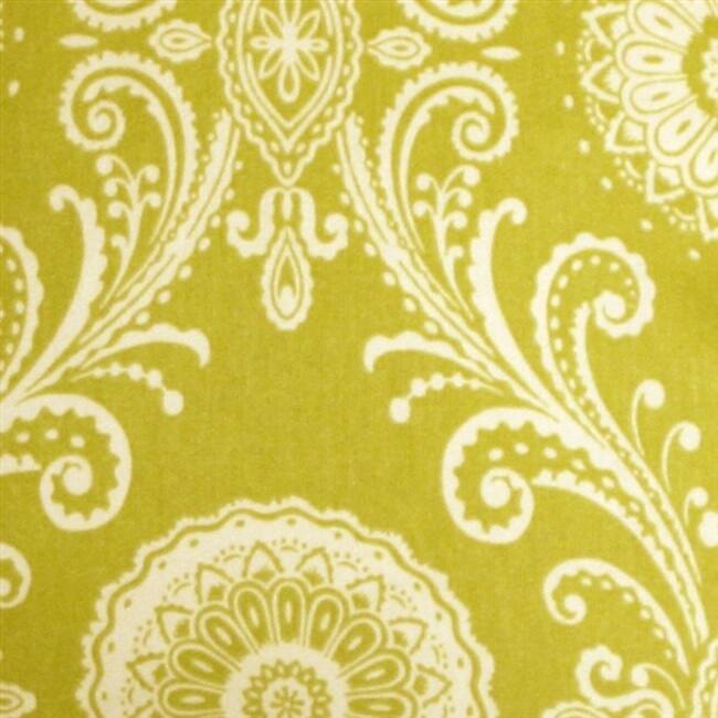 Filigree Green 17x17 Throw Pillow with Polyfill Pillow Insert