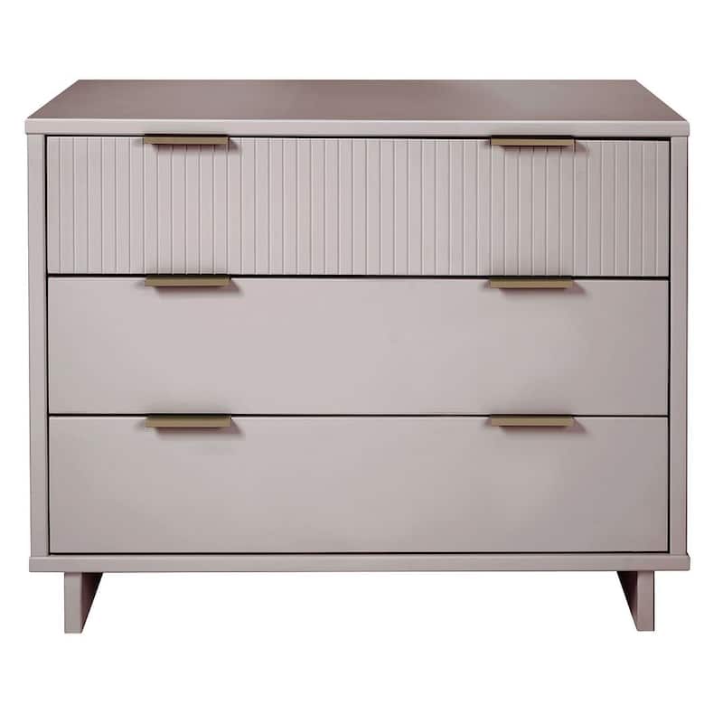 Manhattan Comfort Granville 38.18" Modern Standard 3 Drawer Dresser