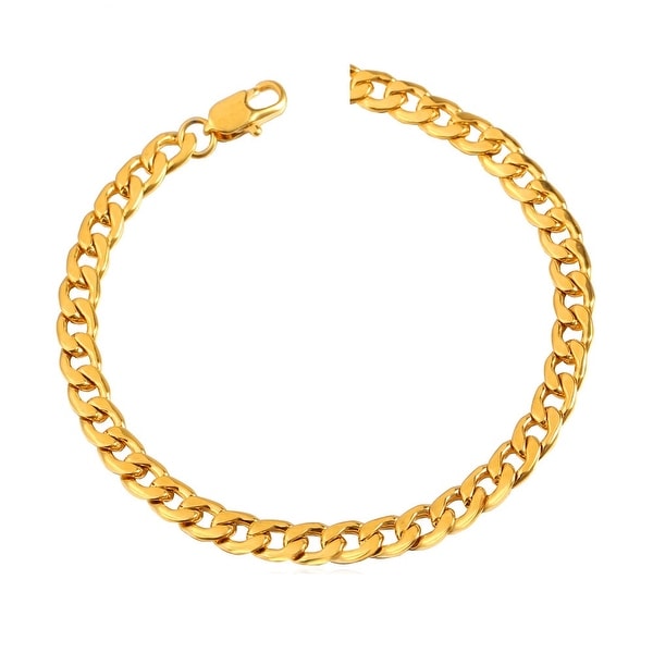 Mcs Jewelry Inc 14 KARAT YELLOW GOLD LIGHT MIAMI CUBAN (CURB) BRACELET 4.5MM (8.5 INCHES)