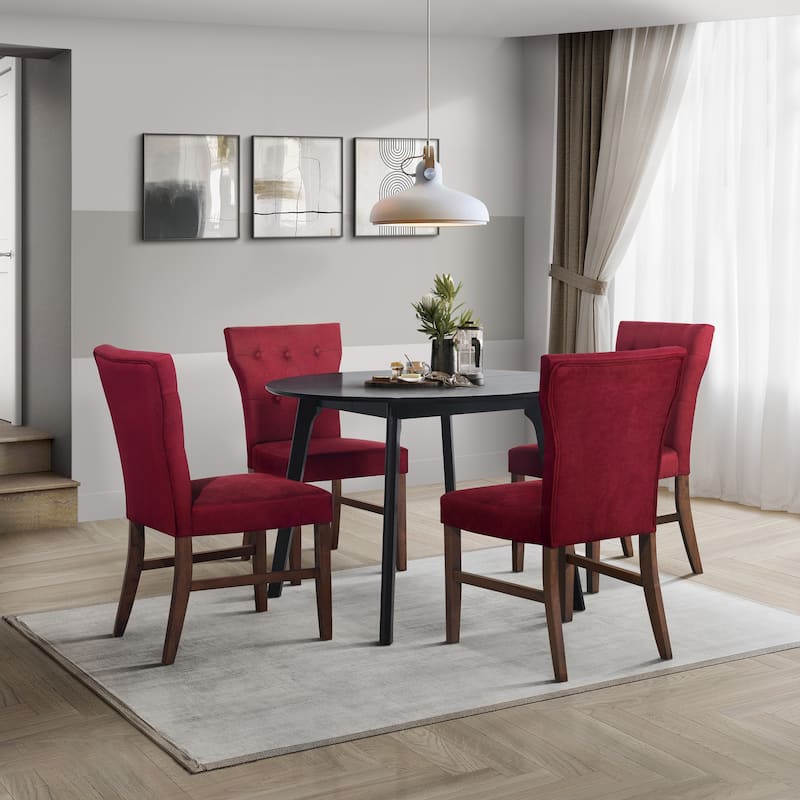 CraftPorch Mid-Century Modern 5-Piece Wooden Dining Chair