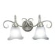 preview thumbnail 1 of 4, Vaxcel Lighting Bella 2 Light Bathroom Vanity Light - 24.38 Inches Brushed Nickel